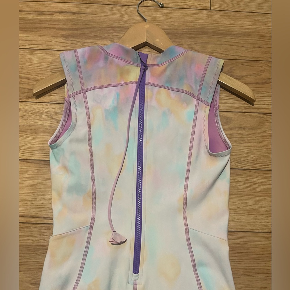 Lululemon Paddle swim suit Colorful Tie-Dye Sleeveless small bathing suit pocket - Picture 4 of 8